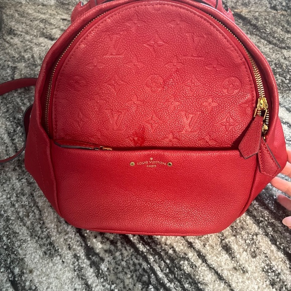 Louis Vuitton monogram Sorbonne backpack red - Picture 2 of 2